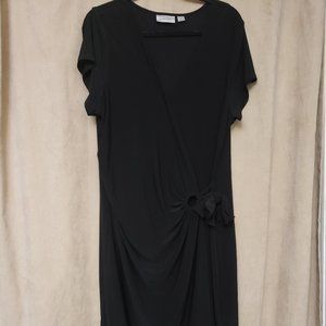 Black wrap dress